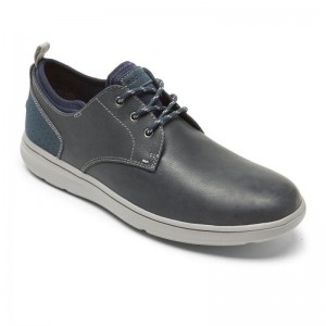 Men Rockport Beckwith Plain Toe Oxford Sneakers Navy USA | VO8-59145