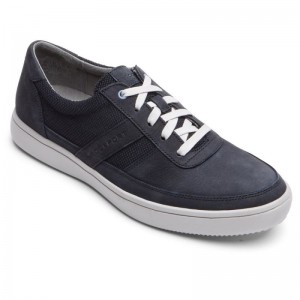 Men Rockport Colle Ubal Sneakers Navy USA | VQ7-79567