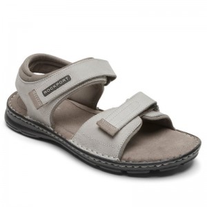 Men Rockport Darwyn Quarter-Strap Sandals Grey USA | LG8-77377