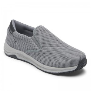 Men Rockport Fulton Slip-On Sneakers Grey USA | EW0-42554