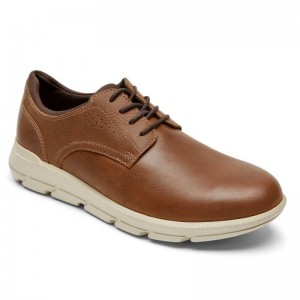 Men Rockport Grady Oxford Shoes Brown USA | WH6-88958