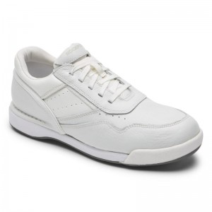 Men Rockport M7100 Prowalker Sneakers White USA | WX3-01510