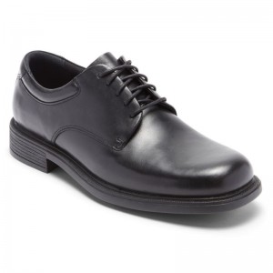 Men Rockport Margin Oxford Dress Shoes Black USA | KP2-62786