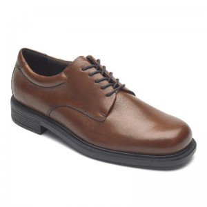 Men Rockport Margin Oxford Dress Shoes Brown USA | XU8-05570