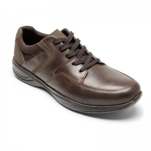 Men Rockport Metro Path Sneakers Dark Brown USA | LP4-09720