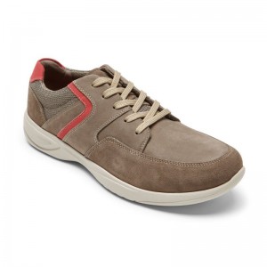 Men Rockport Metro Path Sneakers Grey Brown USA | OC0-78157