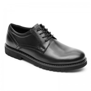 Men Rockport Mitchell Oxford Shoes Black USA | ZO0-58995