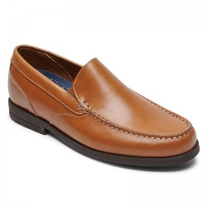 Men Rockport Preston Venetian Loafers Brown USA | VA3-48214