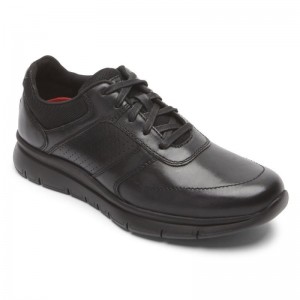 Men Rockport Primetime Casual Sneakers Black USA | DB1-46384