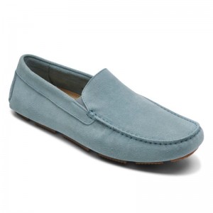 Men Rockport Rhyder Venetian Loafers Light Blue USA | RK3-31293