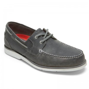 Men Rockport Southport Boat Shoes Grey USA | VE2-14091