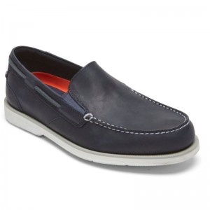 Men Rockport Southport Loafers Navy USA | KV6-53695