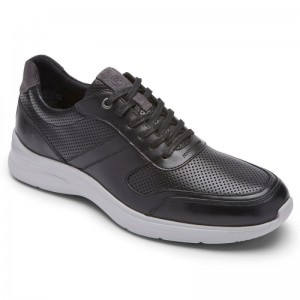 Men Rockport Total Motion Active Mudguard Sneakers Black USA | YE5-34703