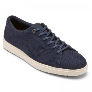 Men Rockport Total Motion Lite Mesh Lace-to-Toe Sneakers Navy USA | CV3-50835