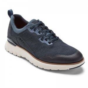 Men Rockport Total Motion Sport Mudguard Sneakers Navy USA | YF5-24502