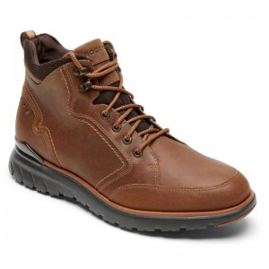 Men Rockport Total Motion Sport Waterproof Boots Brown USA | HH9-99389