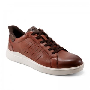 Men Rockport Tristen Step Activated Lace-Up Sneakers Dark Brown USA | EN3-07630