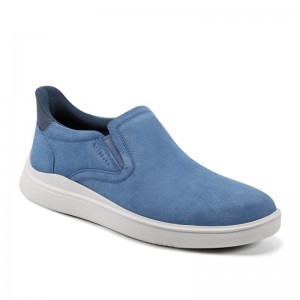 Men Rockport Tristen Step Activated Slip On Sneakers Light Blue USA | KT7-10381