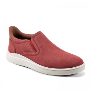 Men Rockport Tristen Step Activated Slip On Sneakers Light Red USA | LC1-94409