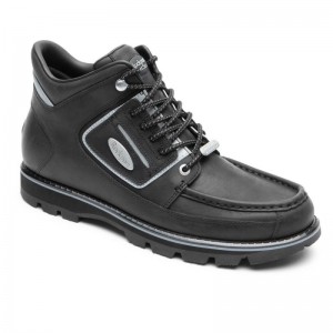 Men Rockport Umbwe II Mweka Waterproof Boots Black USA | GV2-72977