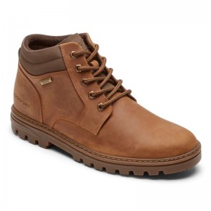 Men Rockport Weather Ready Waterproof Boots Brown USA | KS5-29872