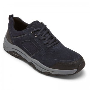 Men Rockport XCS Birchfield Ubal Trekker Sneakers Navy USA | VS1-03360