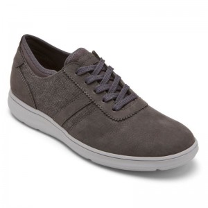 Men Rockport Zaden 5-Eye Ubal Sneakers Grey USA | ZP9-29342