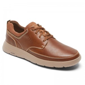 Men Rockport truFLEX Cayden Plain Toe Sneakers Brown USA | WA4-03690