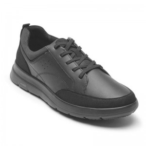 Men Rockport truFLEX Cayden Sneakers Black USA | ZS0-82748