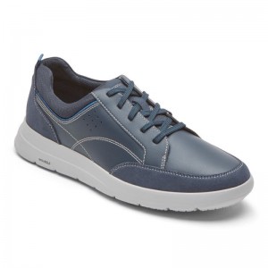 Men Rockport truFLEX Cayden Sneakers Navy USA | AV9-27232