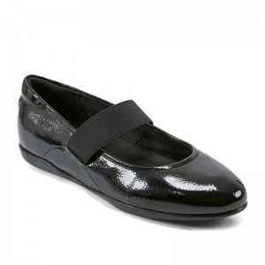 Women Rockport Aver Mary Jane Ballet Flats Black USA | JC2-63256