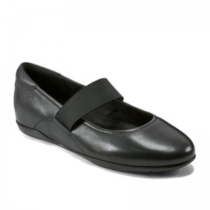 Women Rockport Aver Mary Jane Ballet Flats Black USA | UI0-93009