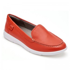 Women Rockport Ayva Washable Loafers Red USA | EP0-49374