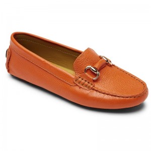 Women Rockport Bayview Bit Keeper Loafers Orange USA | YV8-70307