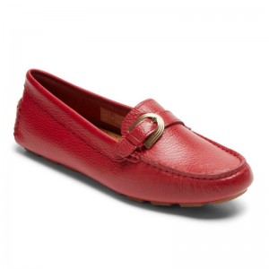 Women Rockport Bayview Buckle Loafers Red USA | BK8-16601