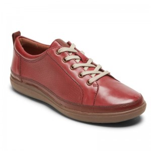 Women Rockport Cobb Hill Bailee Sneakers Red USA | IU1-15701