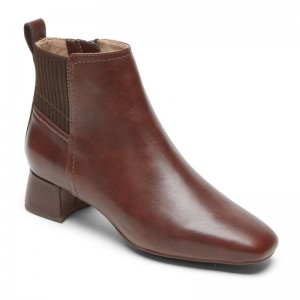 Women Rockport Deidra Chelsea Boots Brown USA | NK1-70727