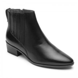 Women Rockport Geovana Chelsea Boots Black USA | TC7-41084