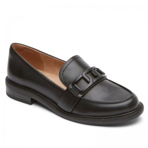 Women Rockport Harleen Loafers Black USA | PR4-59225