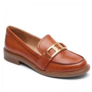 Women Rockport Harleen Loafers Brown USA | QR2-42554