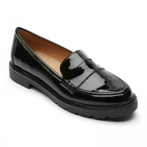 Women Rockport Kacey Penny Loafers Black USA | FD4-54095