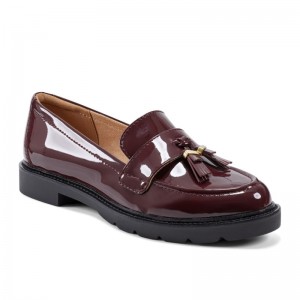 Women Rockport Kacey Tassel Loafers Dark Red USA | SJ3-41064