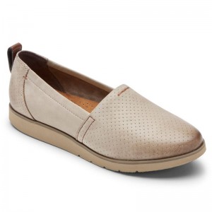 Women Rockport Laci Slip Ons Grey USA | EP8-91699