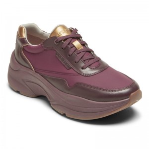 Women Rockport ProWalker NEXT Sneakers Dark Red USA | PN0-36673