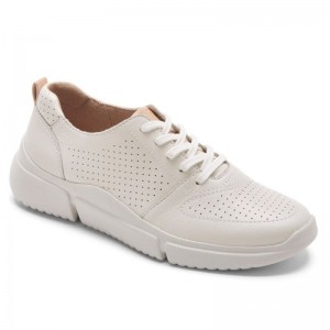 Women Rockport R-Evolution Washable Lace-Up Sneakers White USA | CM7-40554