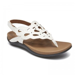 Women Rockport Ridge Slingback Sandals White USA | DL8-81038