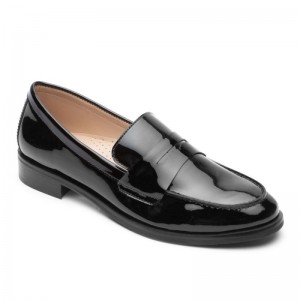 Women Rockport Sena Penny Loafers Black USA | WT4-97349