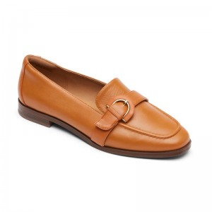 Women Rockport Susana Buckle Loafers Brown USA | BD2-60166