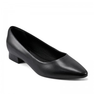 Women Rockport Tessa Total Motion Pointy Toe Dress Ballet Flats Black USA | AR3-81988