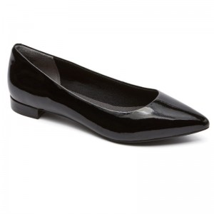 Women Rockport Total Motion Adelyn Ballet Flats Black USA | VJ5-36633